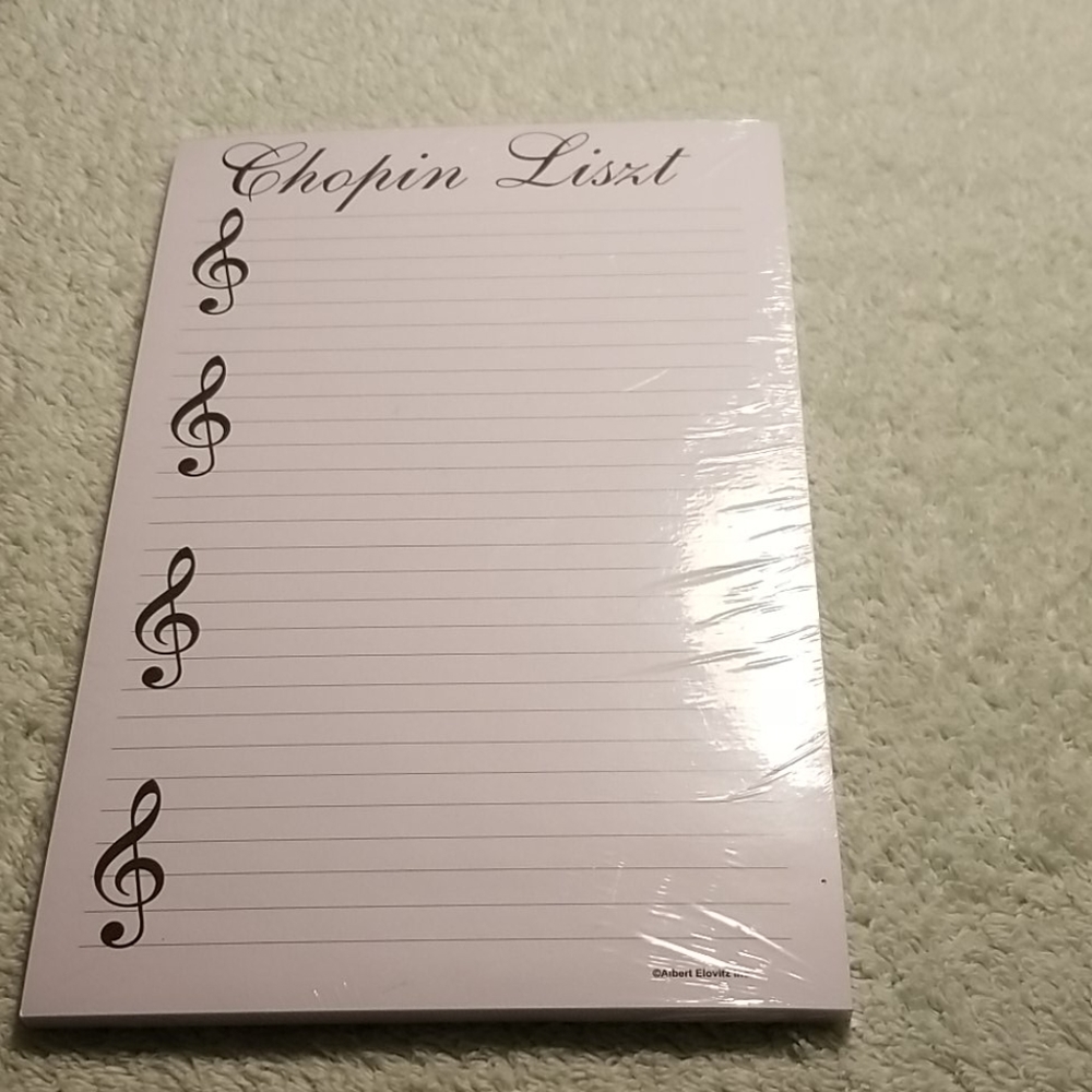 Chopin Liszt note pad